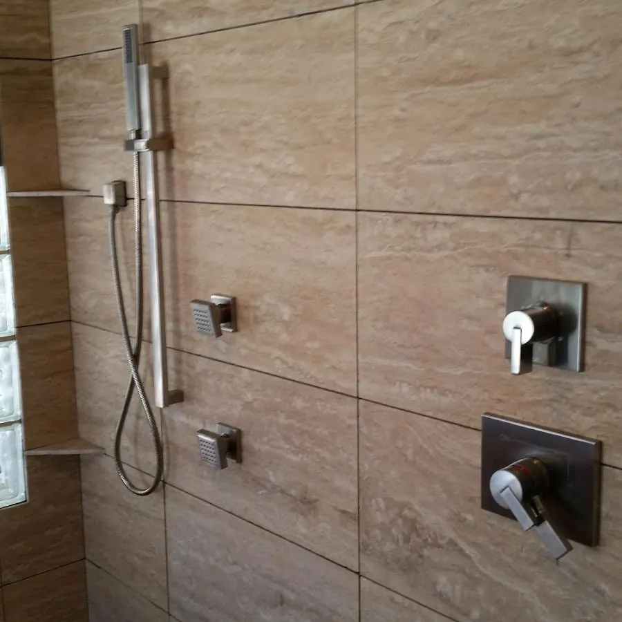 Shower fixture installation for Water Heater Replacement in Madeira